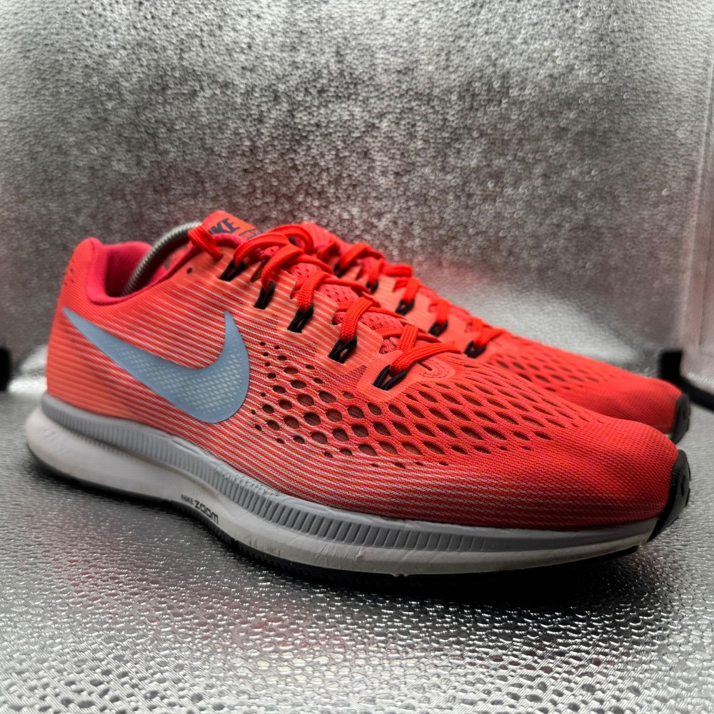 Size 10 Nike Air Zoom Pegasus 34 Running Shoes Mens Red Good 880555-604